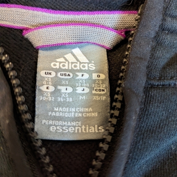 ADIDAS track jacket sweatshirt hoodie xs - Picture 7 of 9